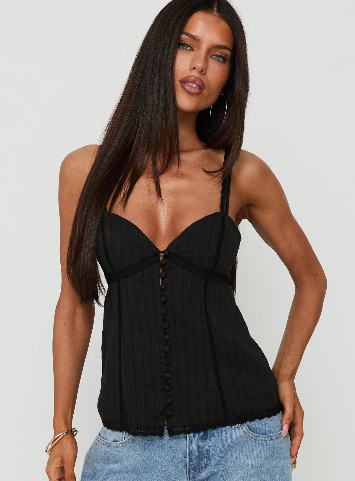 #NOVERA - Top Selena Negro -
