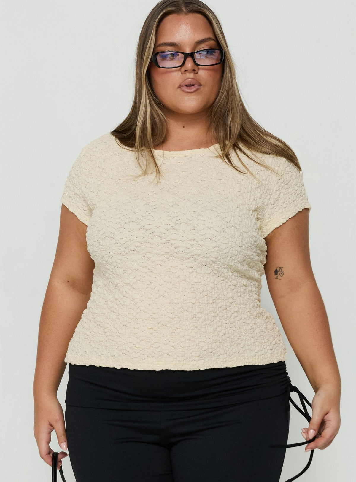 #NOVERA - Top Rowann Amarillo Mantequilla Amarillo Talla Grande -