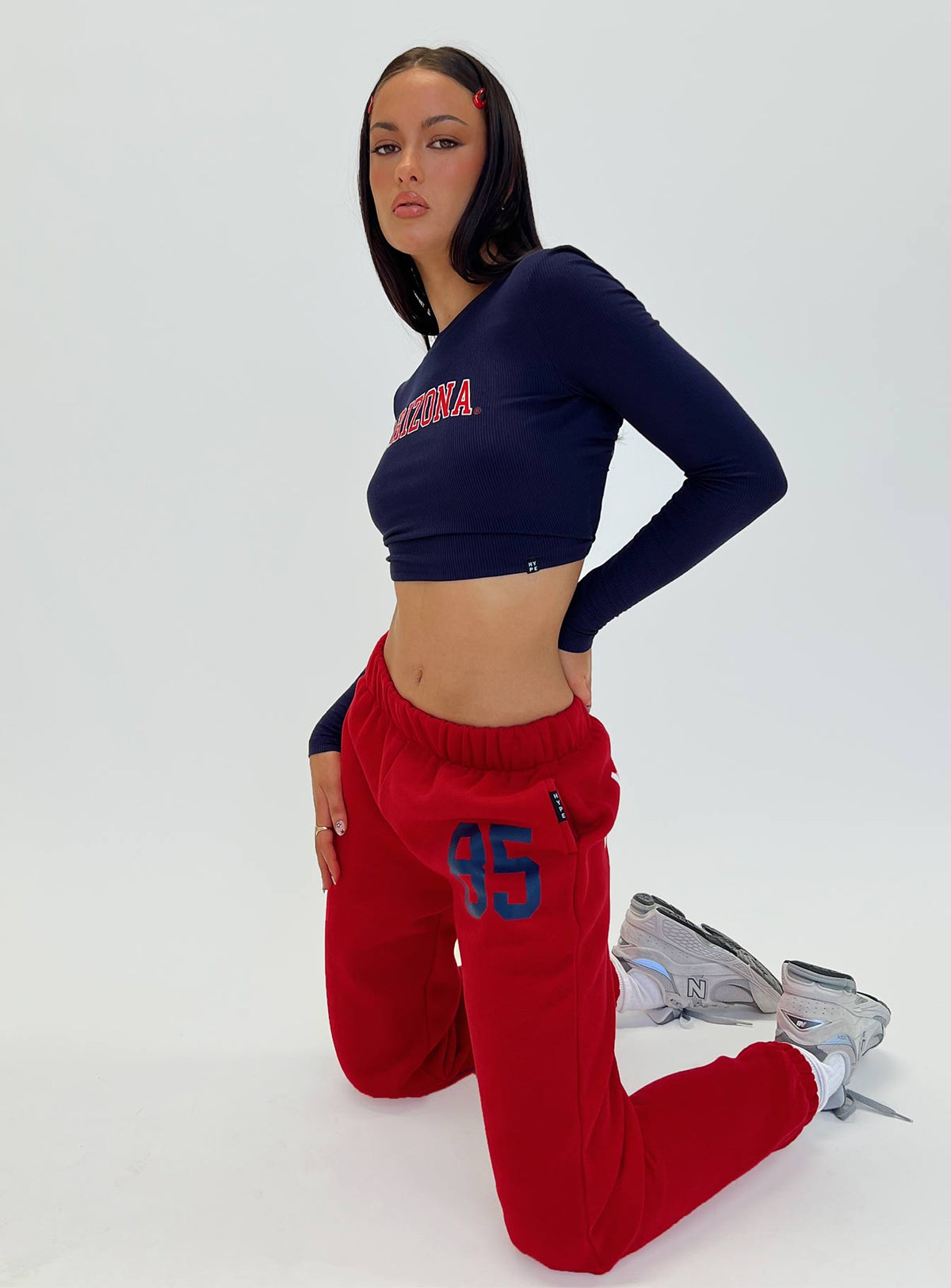 #NOVERA - Pantalón de Chándal U A Rojo -