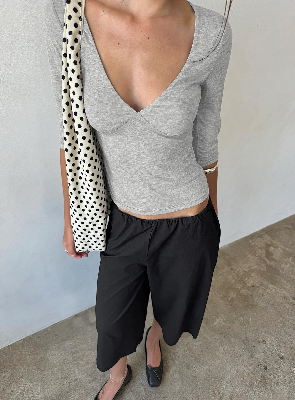 #NOVERA - Pantalón Lunea Negro Tobillero -