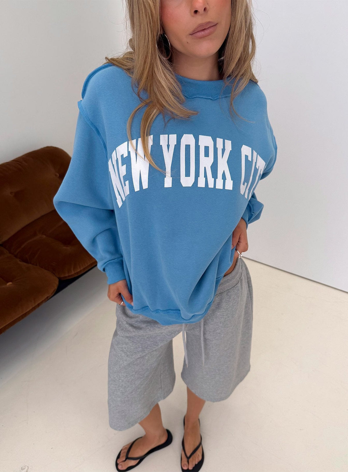 #NOVERA - Jersey York Azul Oversize -