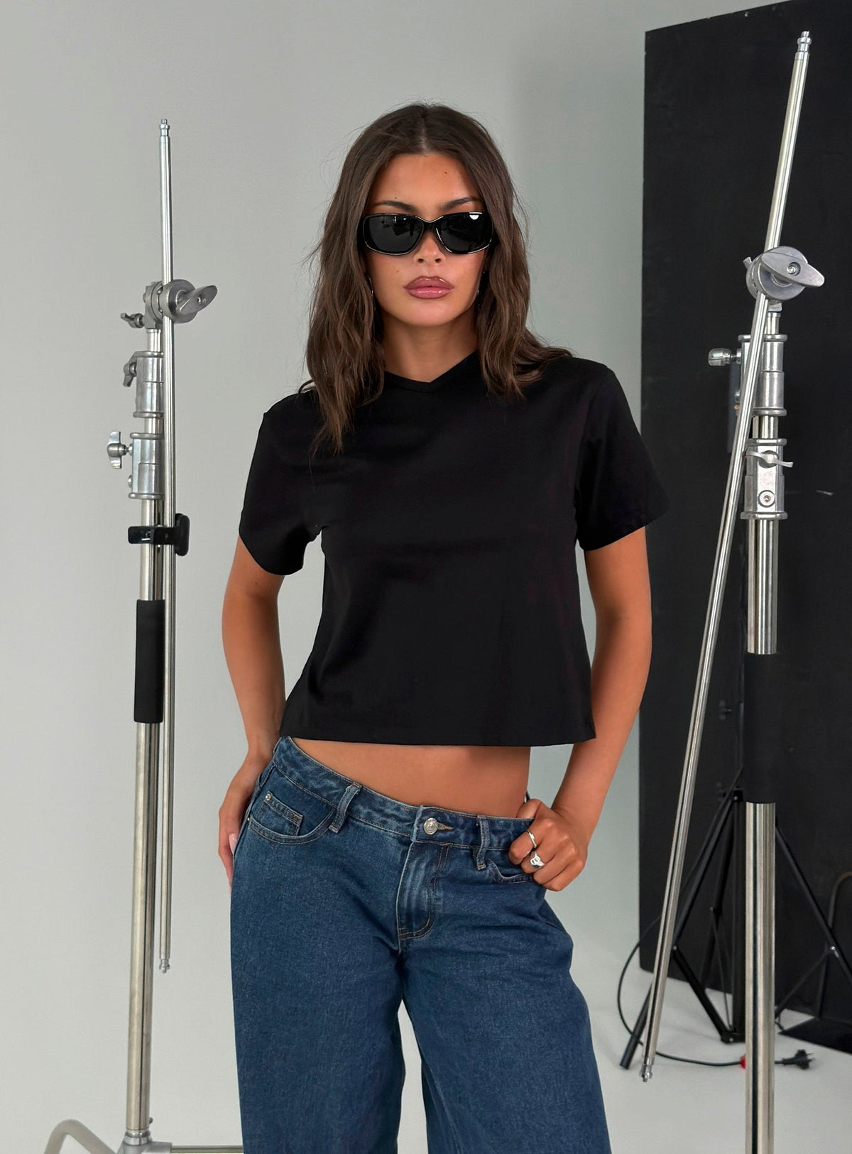 #NOVERA - Camiseta Dealia Negra Holgada -