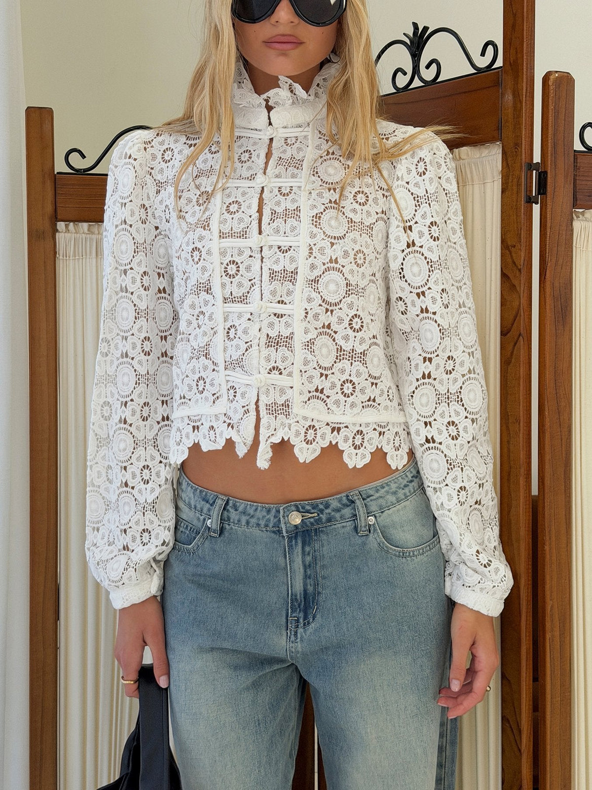 #NOVERA - Blusa Almería Porcelana -