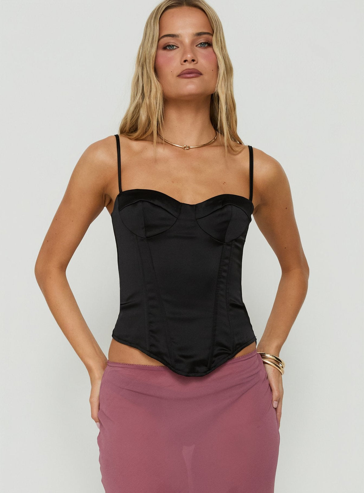 #NOVERA - Top Selesta Negro Estructurado -