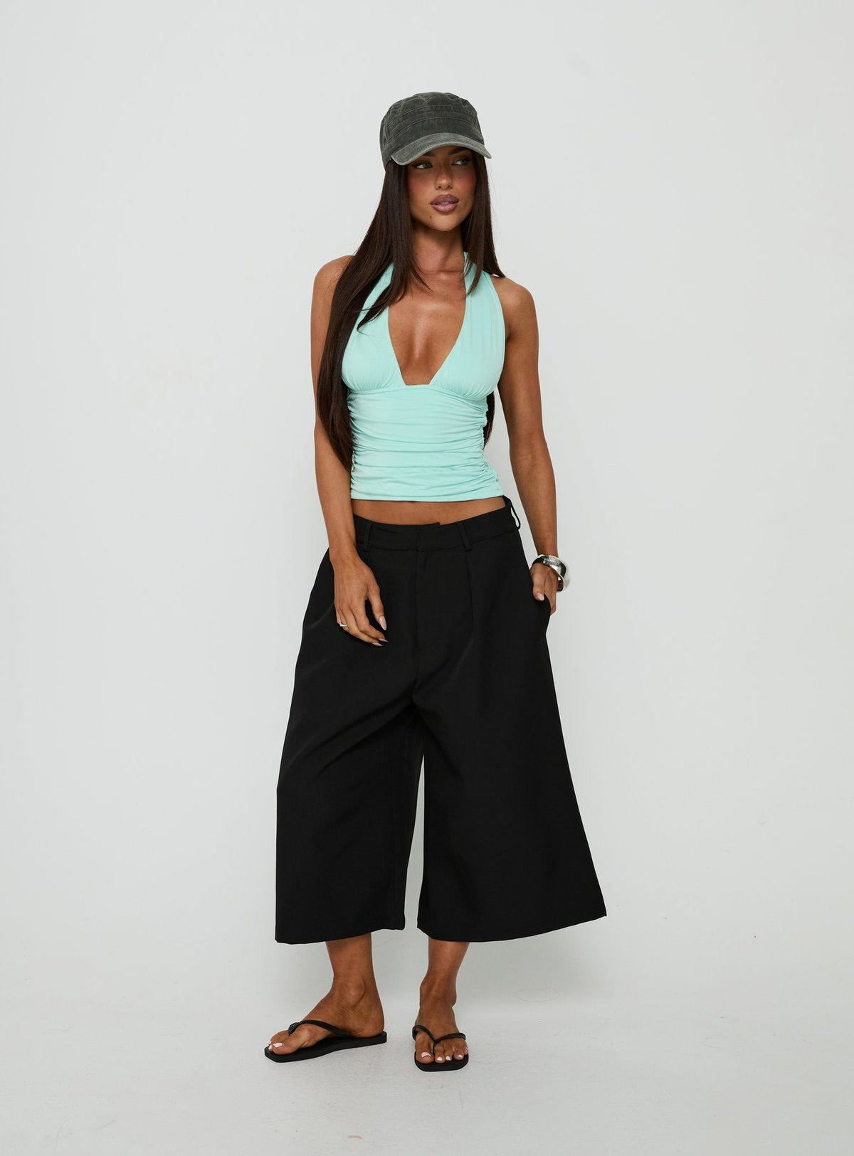 #NOVERA - Top Keerah Aguamarina Halter -