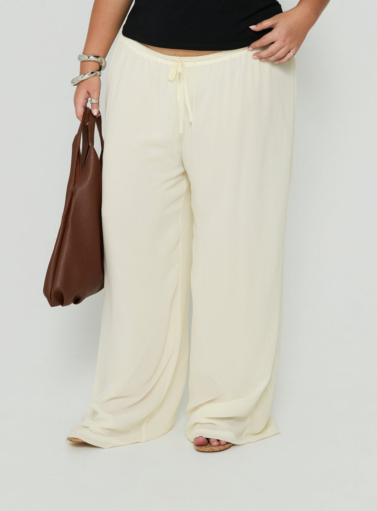 #NOVERA - Pantalón Ariadna Amarillo Talla Grande -