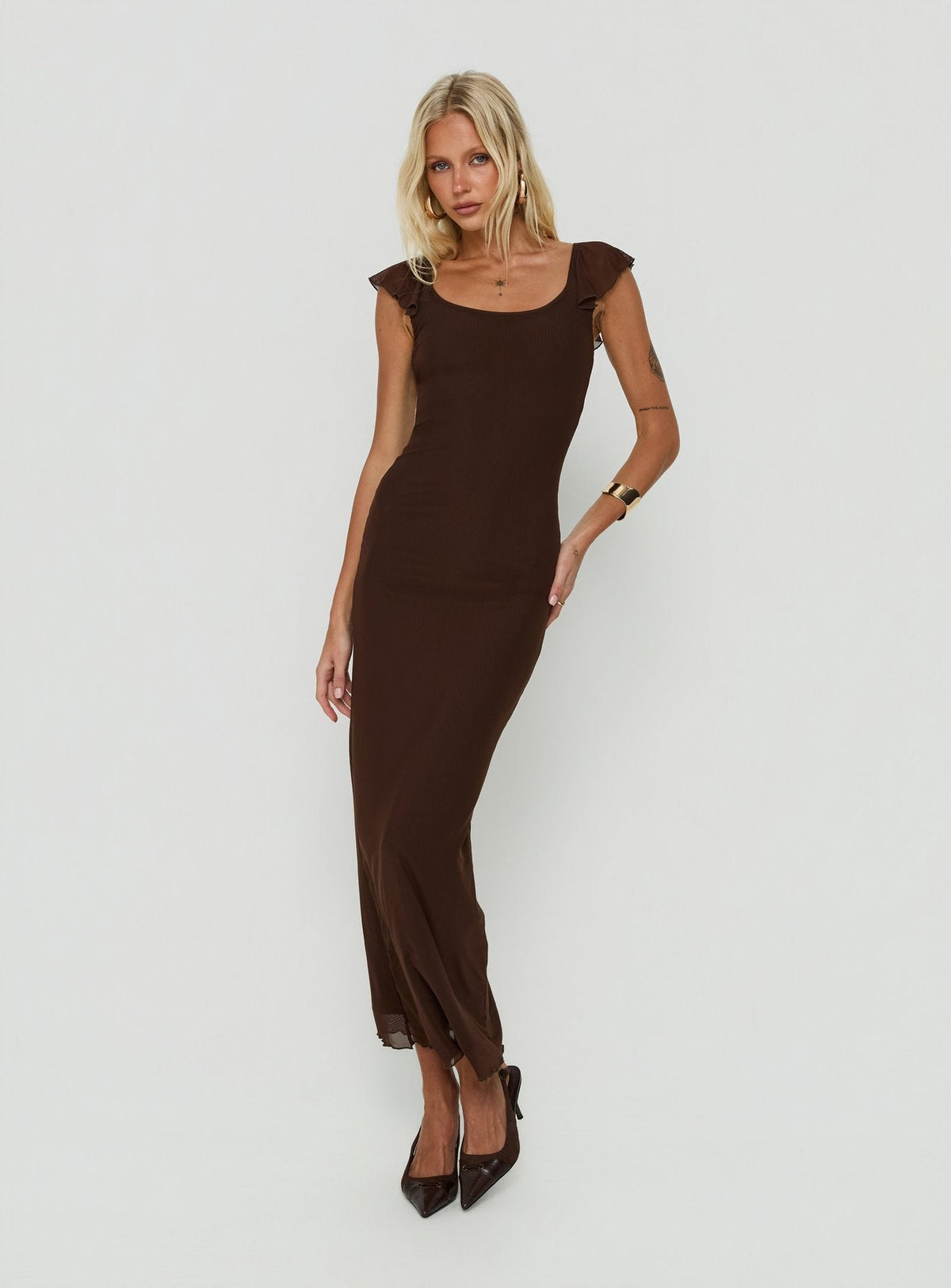 #NOVERA - Vestido Largo Sandberg Chocolate -