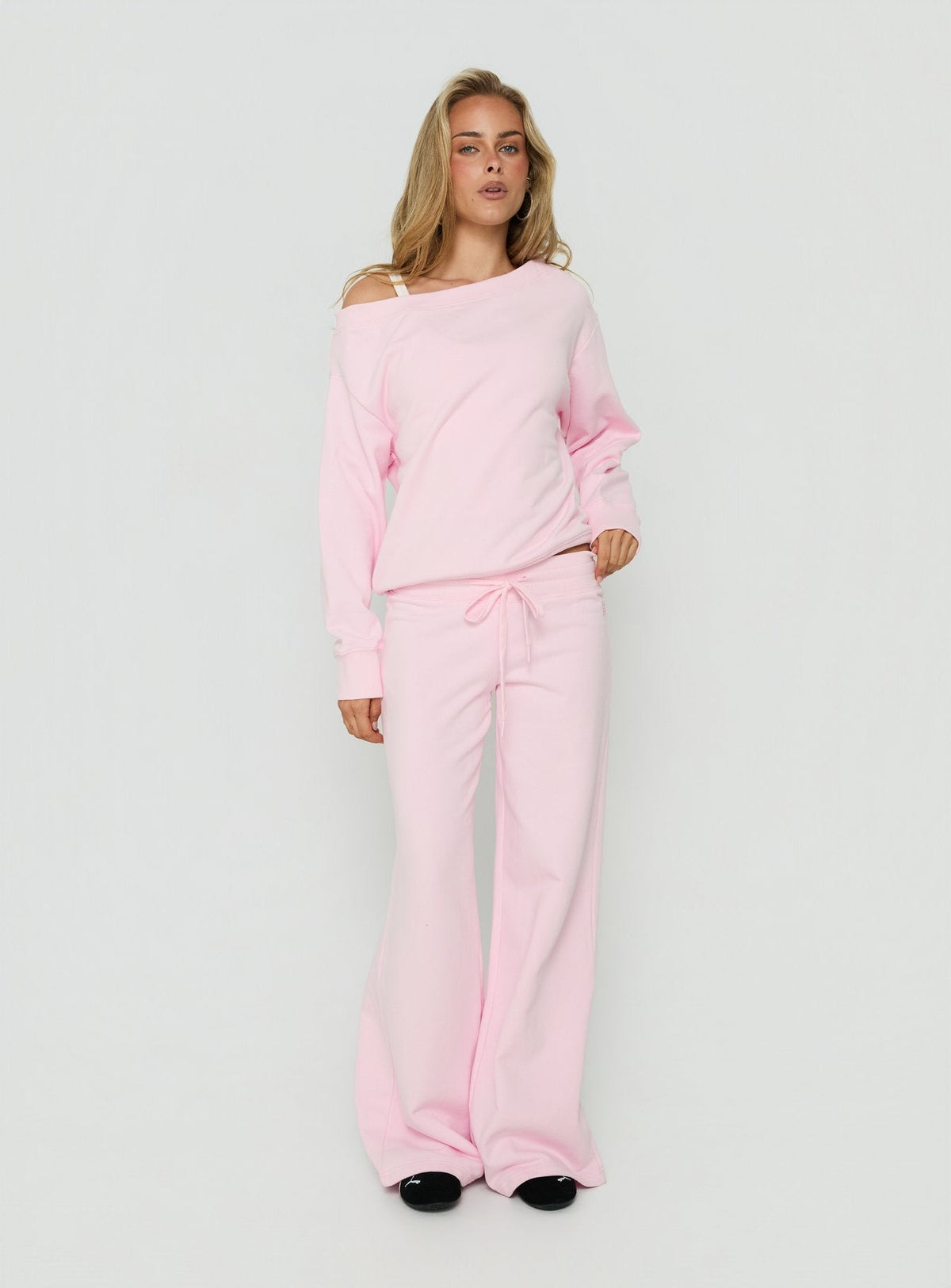 #NOVERA - Pantalón Dodie Rosa de Pierna Ancha -