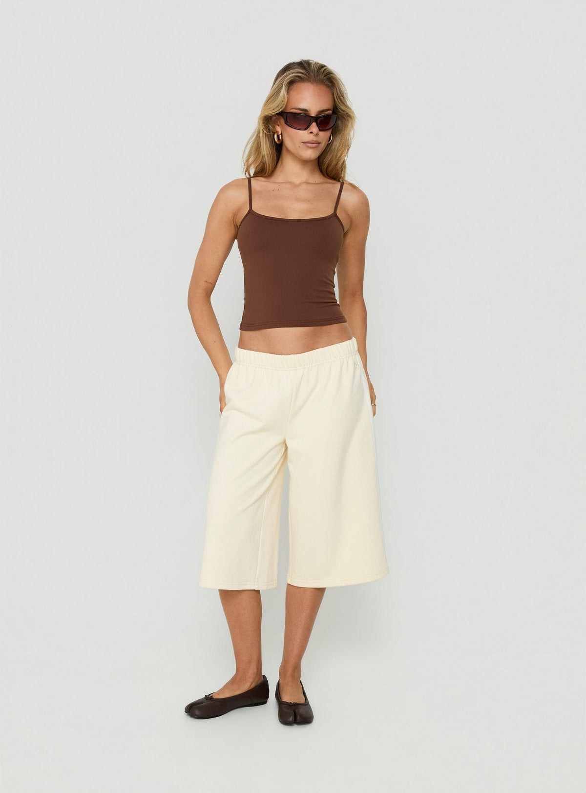 #NOVERA - Shorts Sayllor Crema Largos -