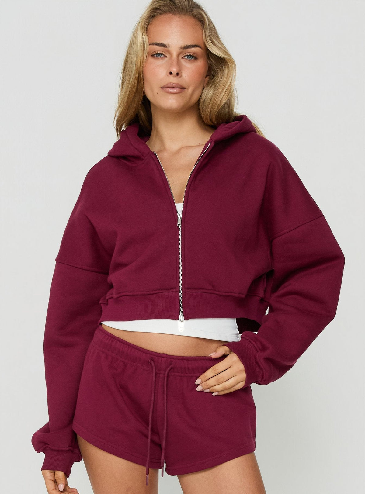 #NOVERA - Sudadera con Capucha Zellah Cereza -