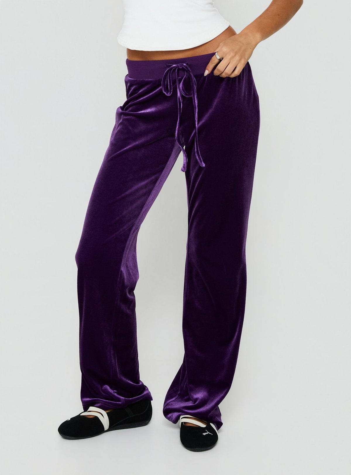 #NOVERA - Pantalón de Chándal Alba Ciruela -