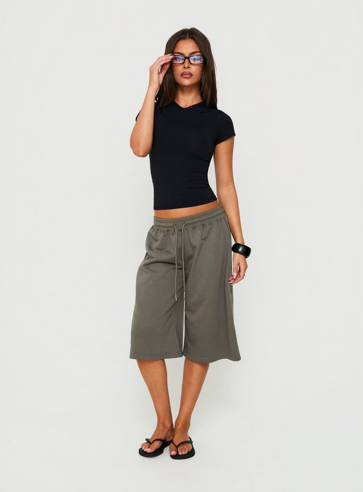 #NOVERA - Shorts Nikko Gris Antracita Largos Polar -