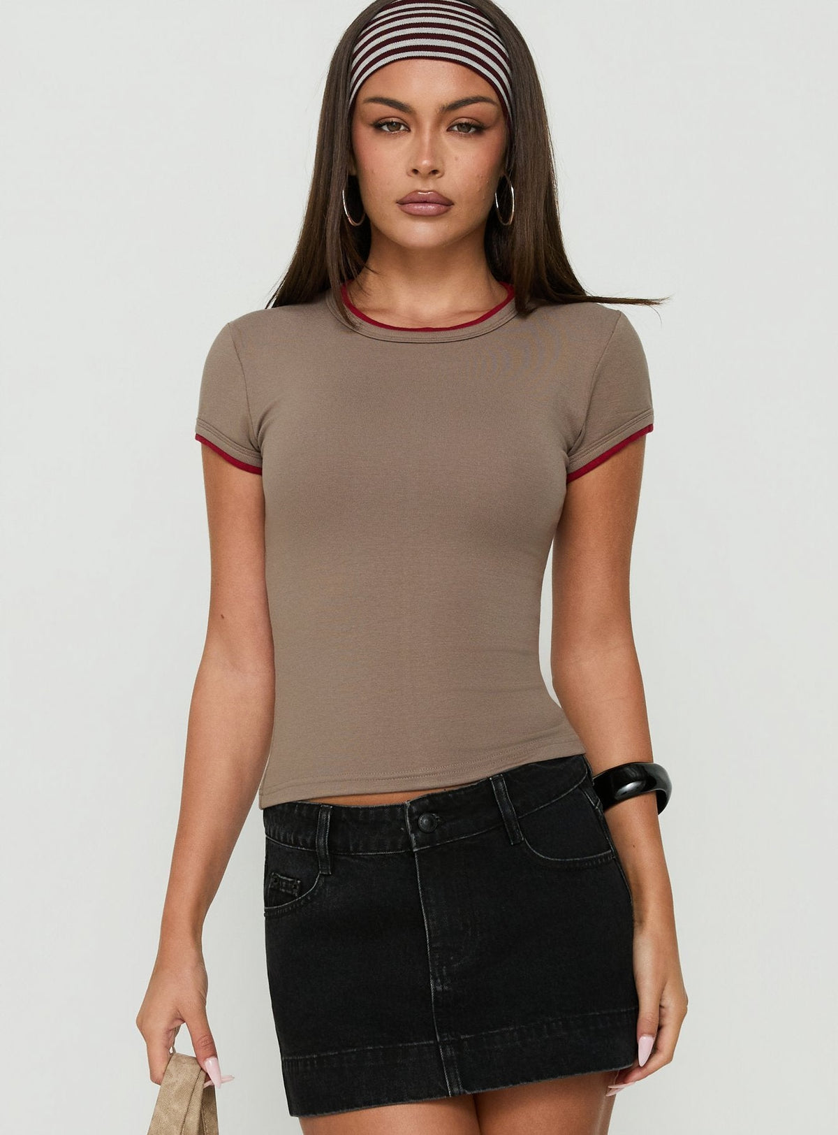 #NOVERA - Camiseta Capo Beige Larga -