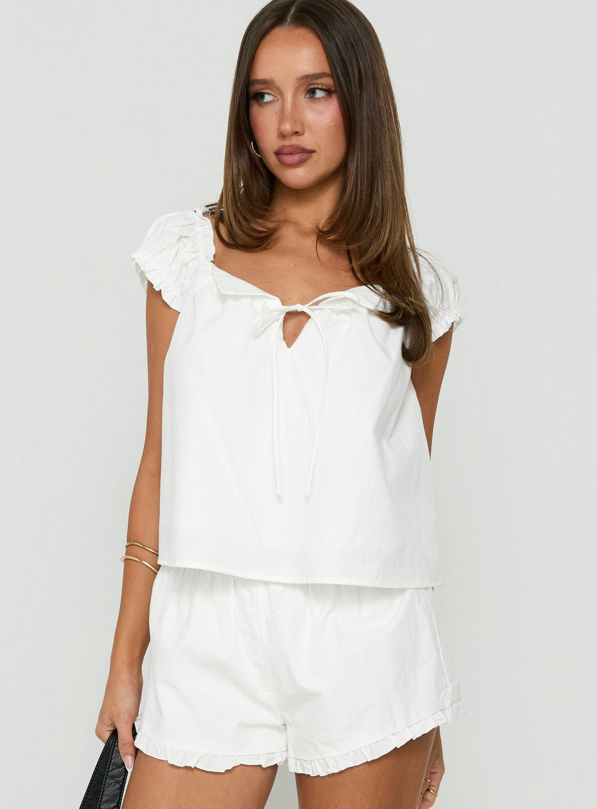 #NOVERA - Top Luceah Blanco Babydoll -