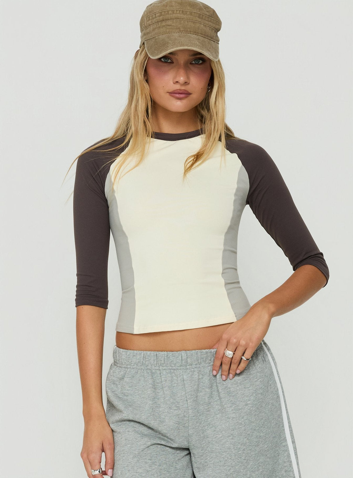 #NOVERA - Camiseta Define Multicolor de Manga 3/4 Raglan -
