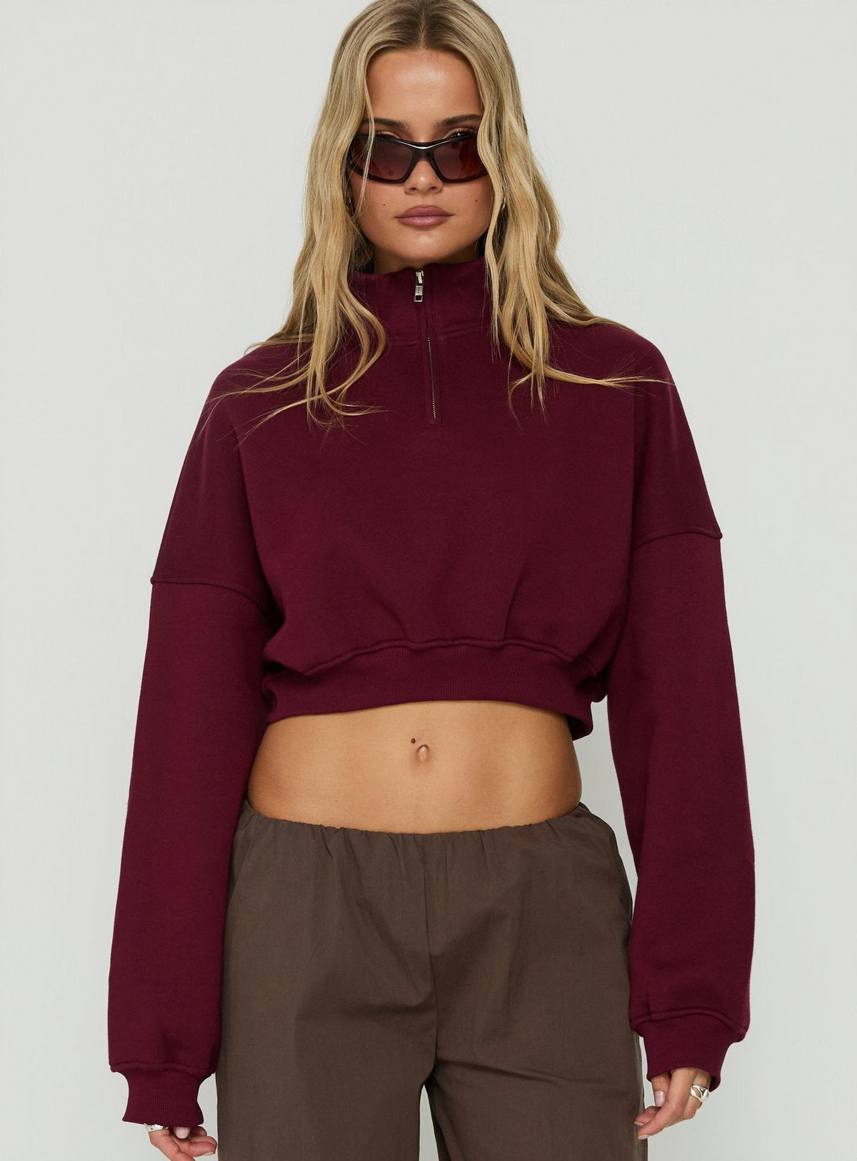 #NOVERA - Jersey Astridd Cereza Tobillero Crop -
