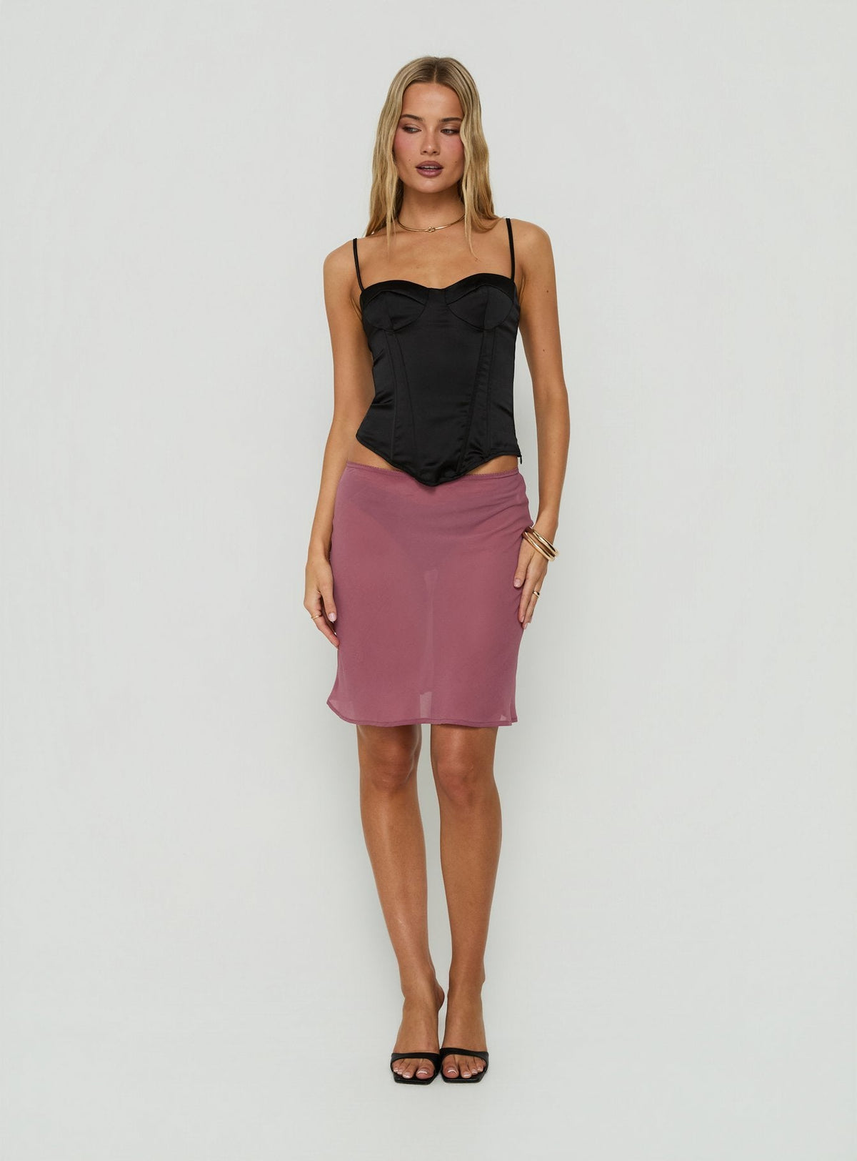 #NOVERA - Top Selesta Negro Estructurado -