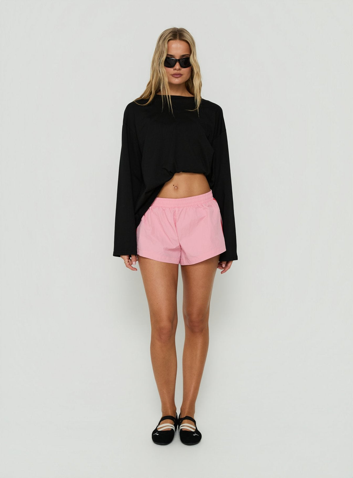 #NOVERA - Shorts Pilar Rosa y Rojos -