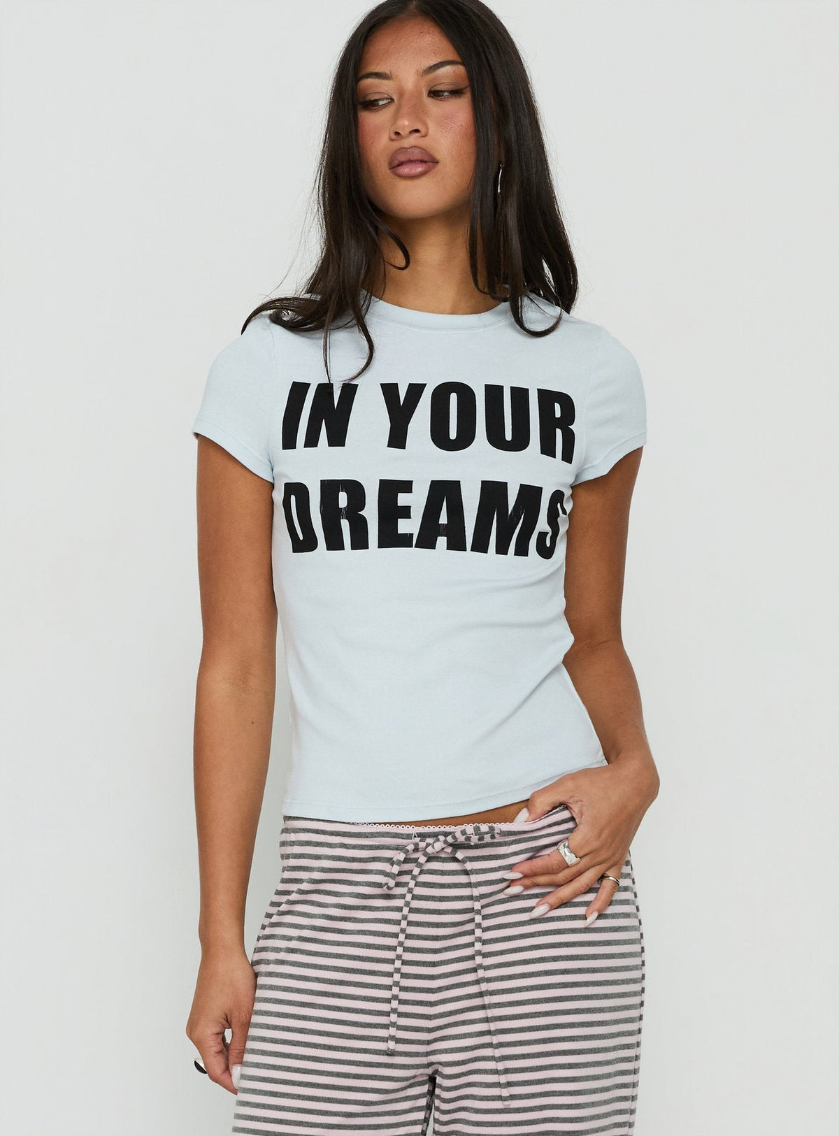 #NOVERA - Camiseta Mara Azul Estampada -