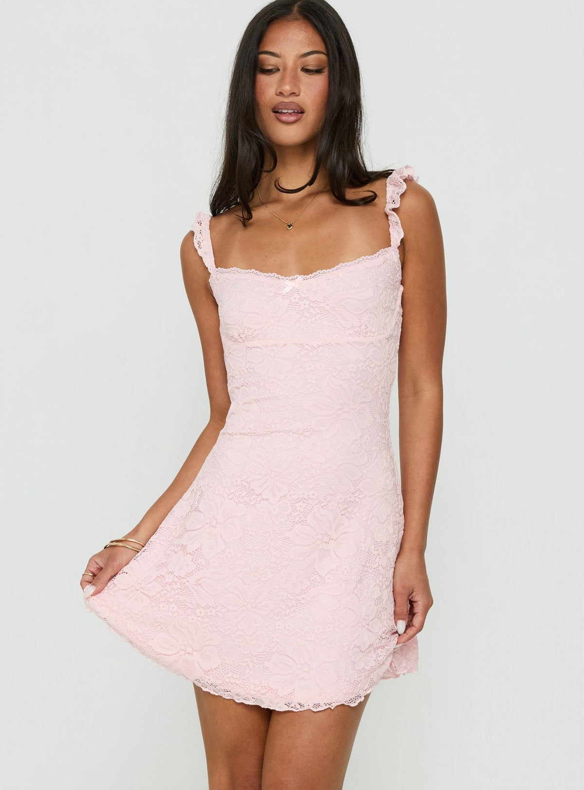 #NOVERA - Vestido Mini Beacall Rosa Claro -