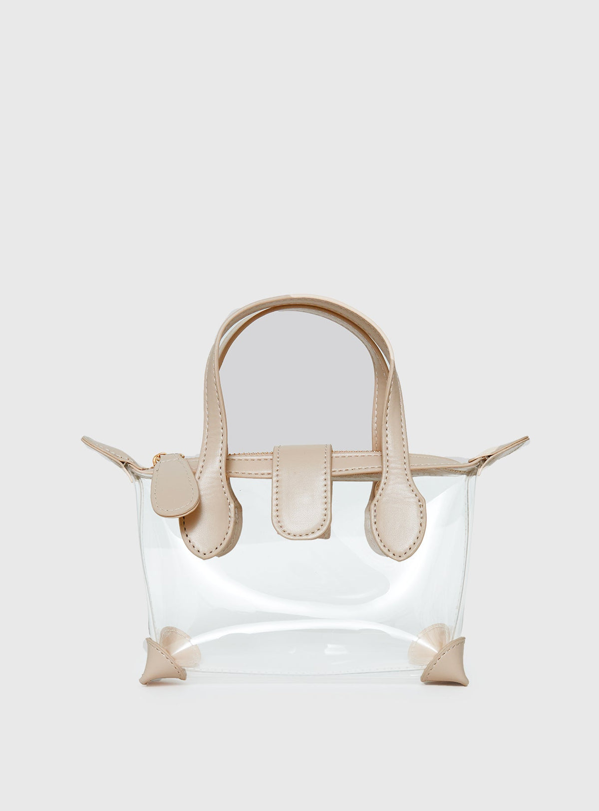 #NOVERA - Bolso Elanna Transparente y Beige -
