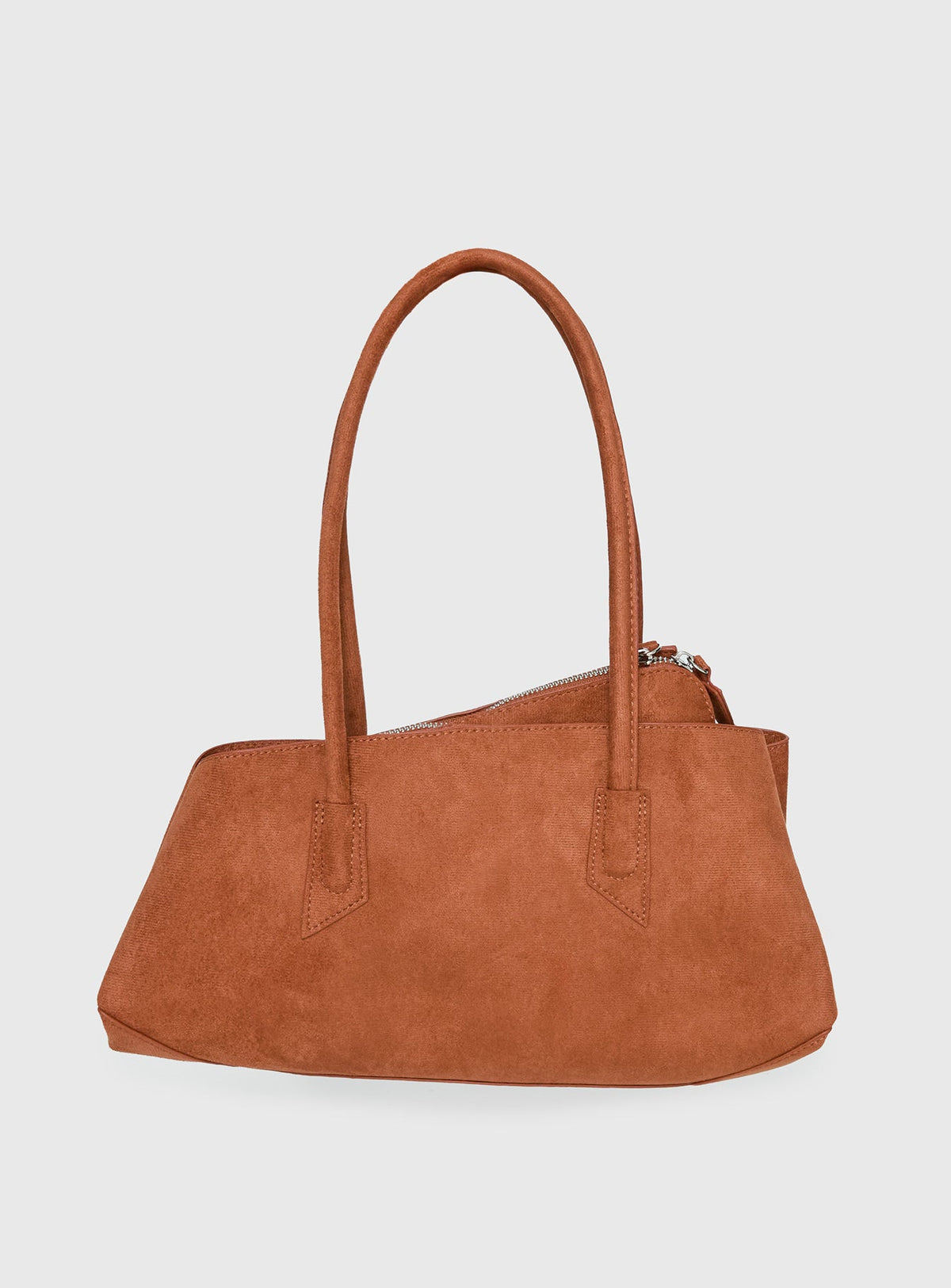 #NOVERA - Bolso de Hombro Vera Camel de Ante Sintético -