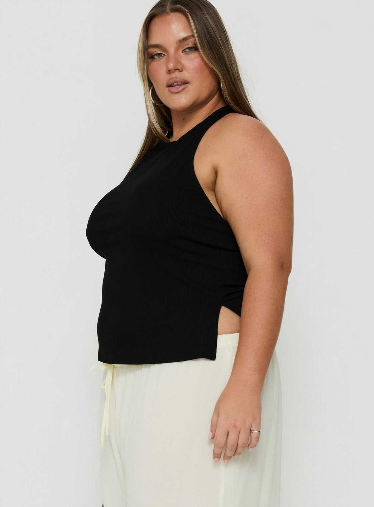#NOVERA - Top Harlene Negro Talla Grande -