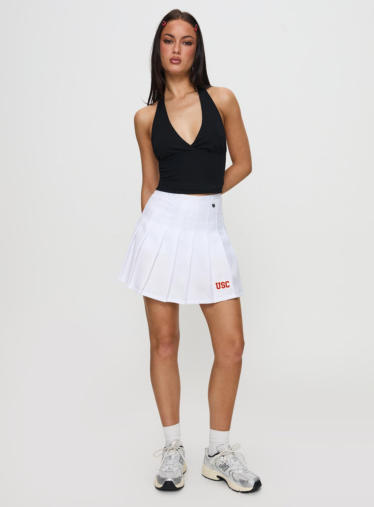#NOVERA - Falda Pantalón Claudia Blanca -