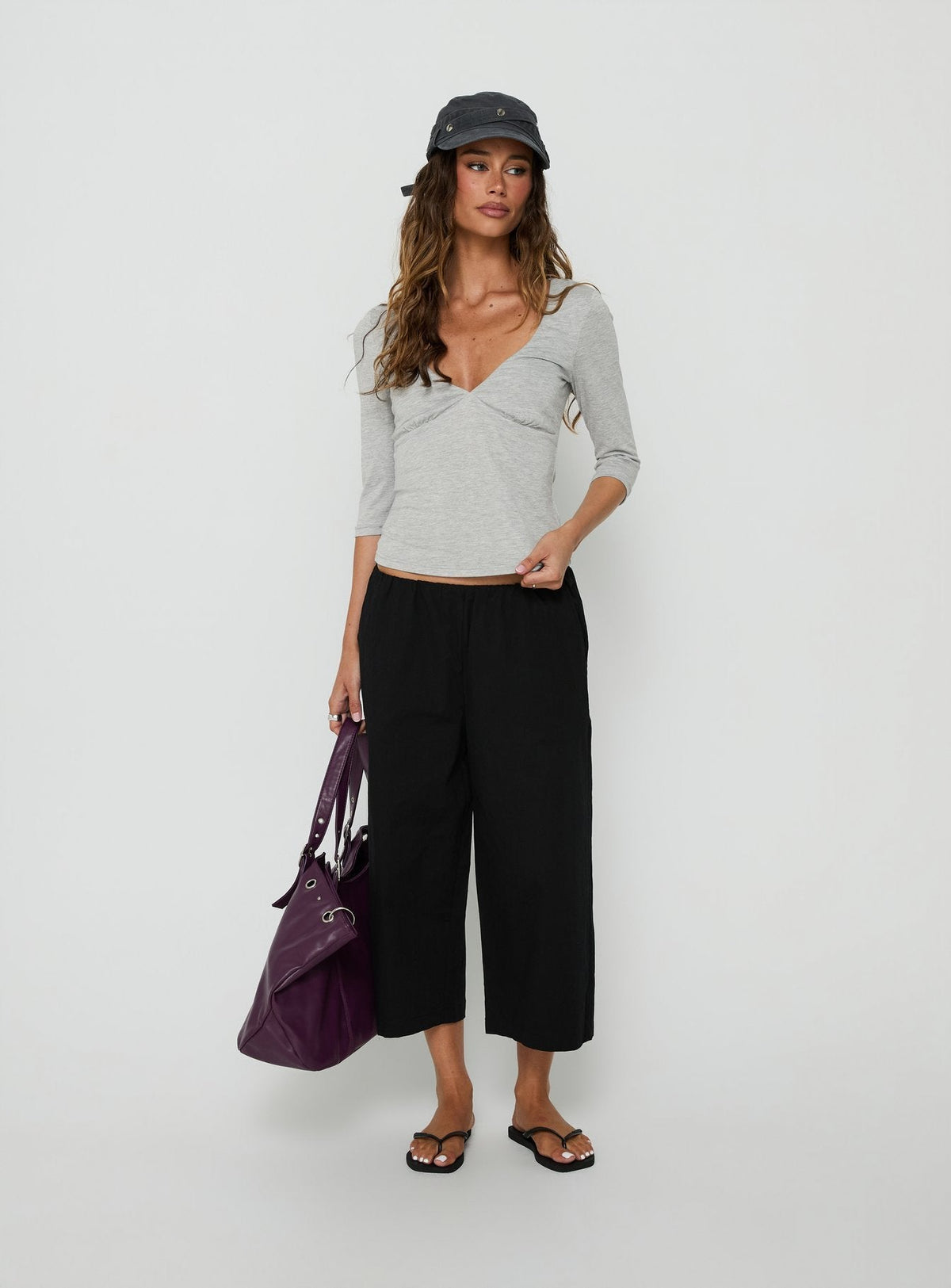 #NOVERA - Pantalón Lunea Negro Tobillero -