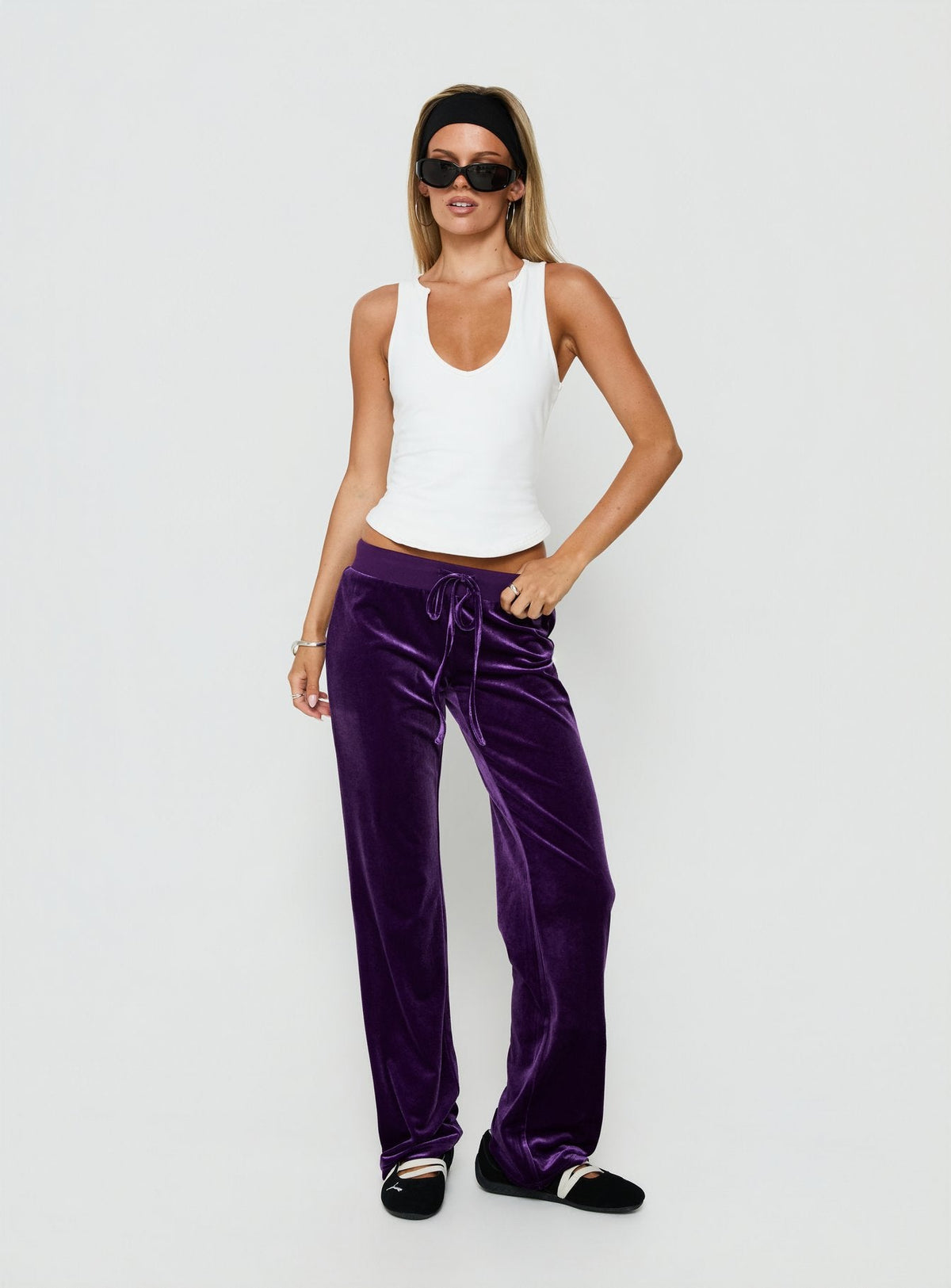 #NOVERA - Pantalón de Chándal Alba Ciruela -