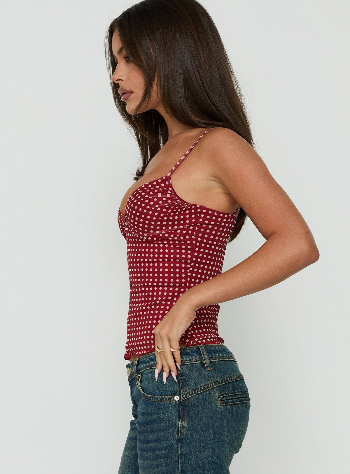 #NOVERA - Top Milliano Rojo de Lunares -