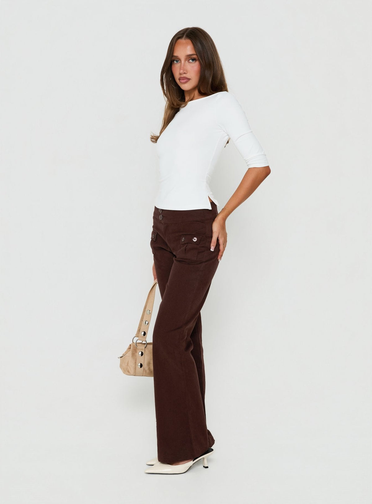 #NOVERA - Pantalón Vanla Marrón -