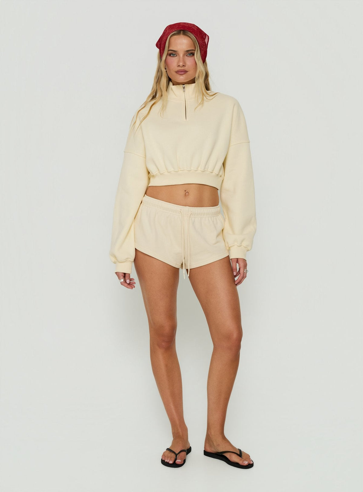 #NOVERA - Jersey Astridd Crema Tobillero Crop -