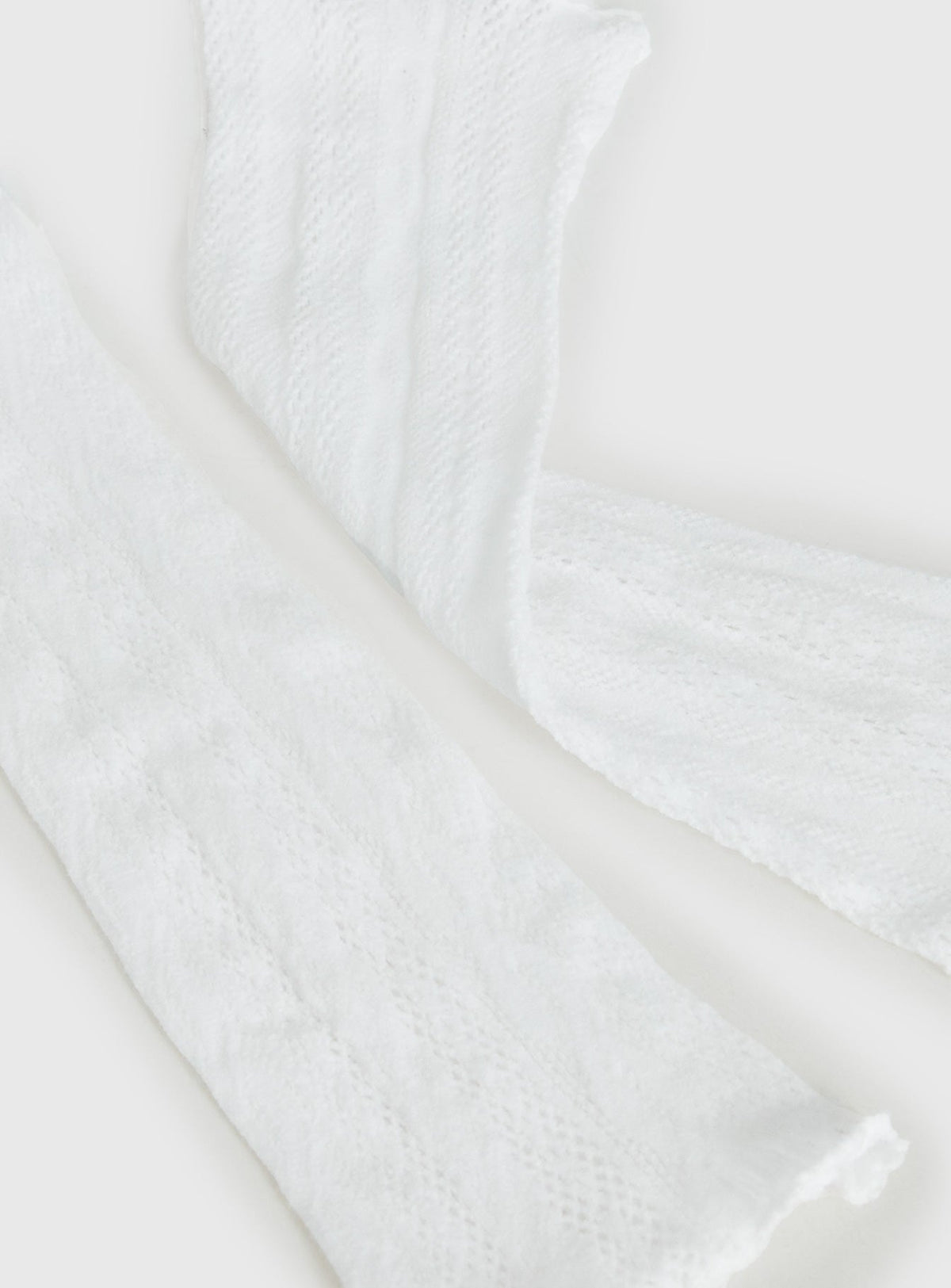 #NOVERA - Calentadores Westie Blancos de Encaje -