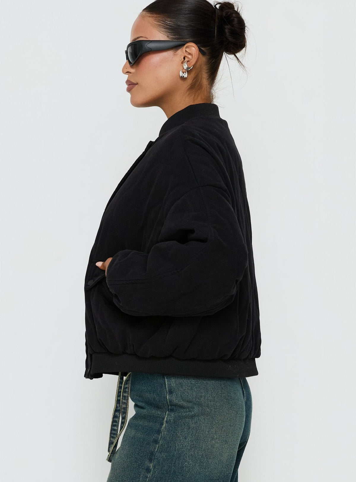 #NOVERA - Chaqueta Alba Negra Acolchada -