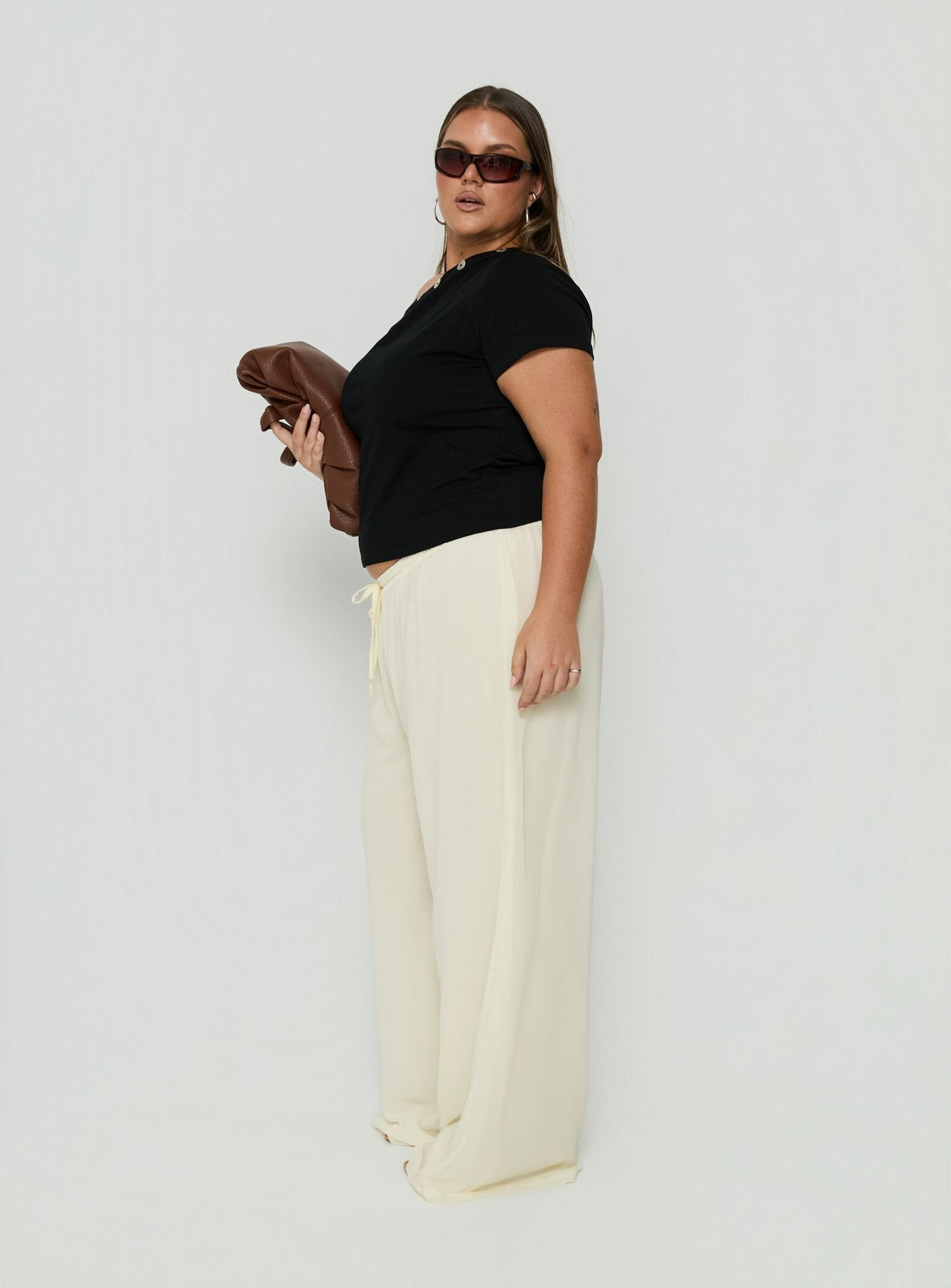 #NOVERA - Pantalón Ariadna Amarillo Talla Grande -
