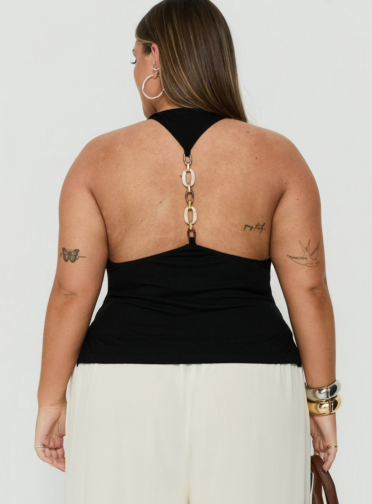 #NOVERA - Top Harlene Negro Talla Grande -