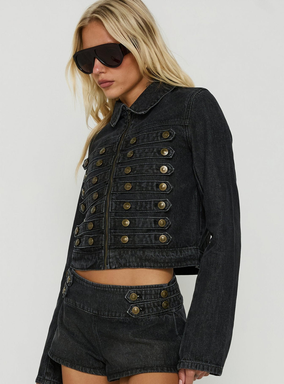 #NOVERA - Chaqueta Kingstonn Negra Lavada Denim -