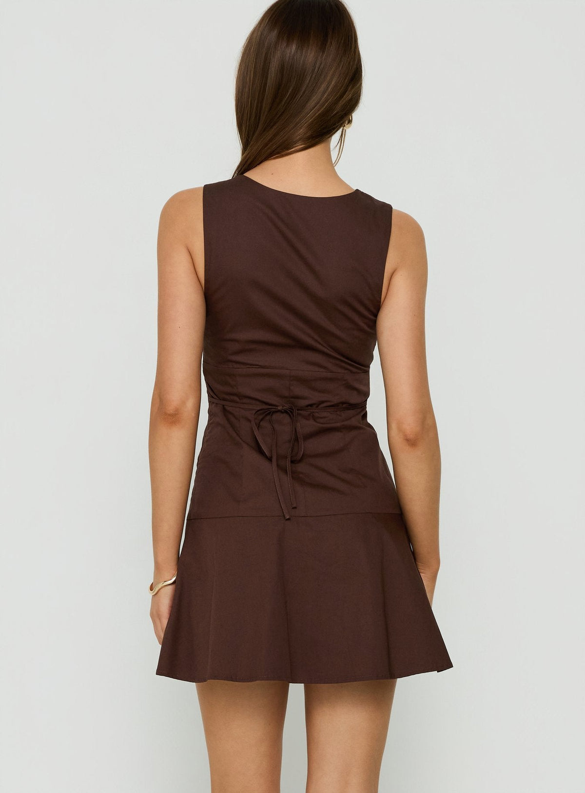 #NOVERA - Vestido Mini Splashy Chocolate de Encaje -