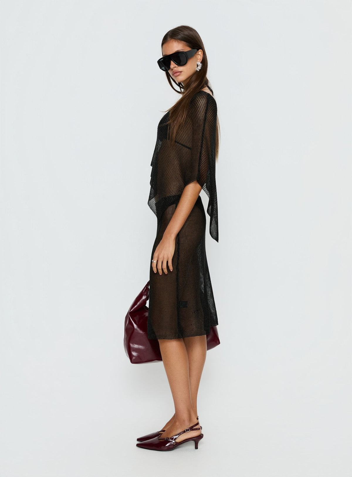 #NOVERA - Falda Midi Olivia Negra -