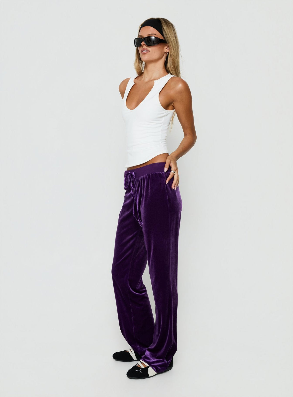 #NOVERA - Pantalón de Chándal Alba Ciruela -