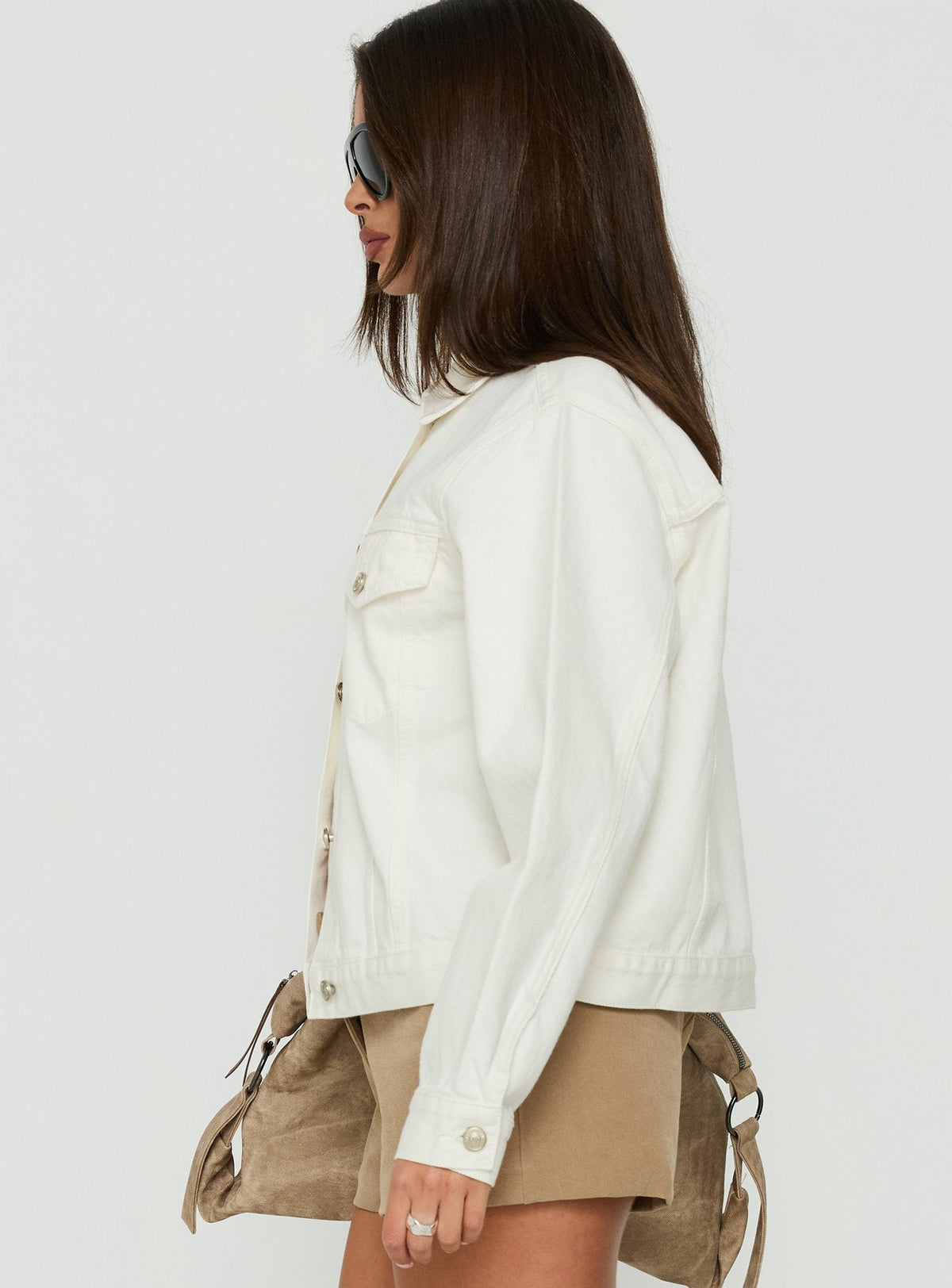 #NOVERA - Chaqueta Carla Blanca Oversize Denim -