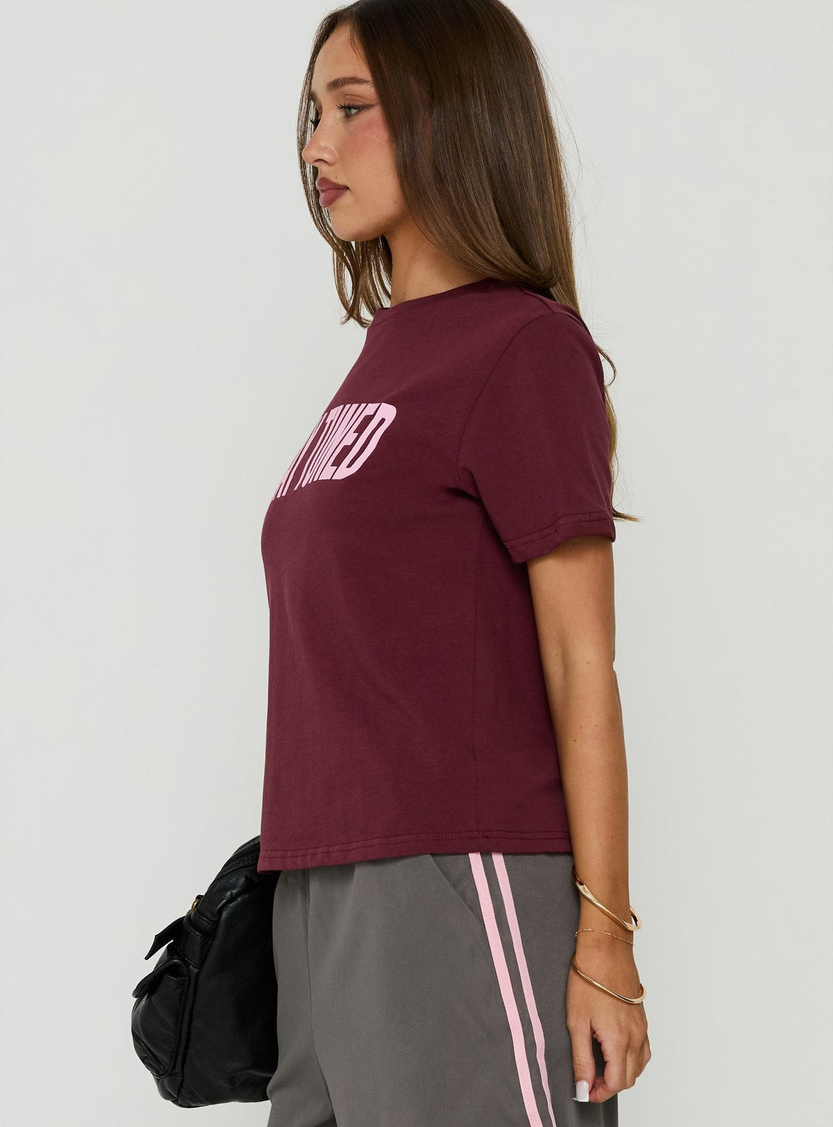 #NOVERA - Camiseta Logroño Ciruela Estampada -