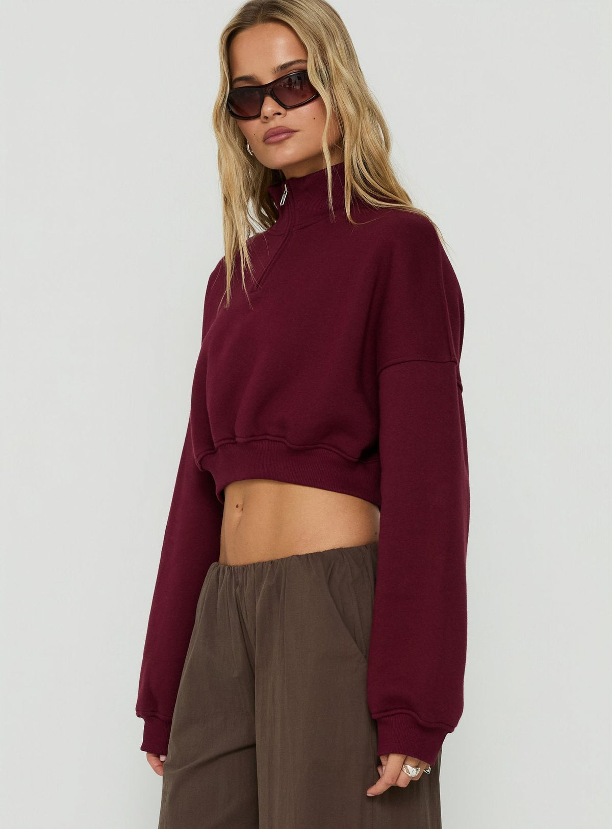#NOVERA - Jersey Astridd Cereza Tobillero Crop -