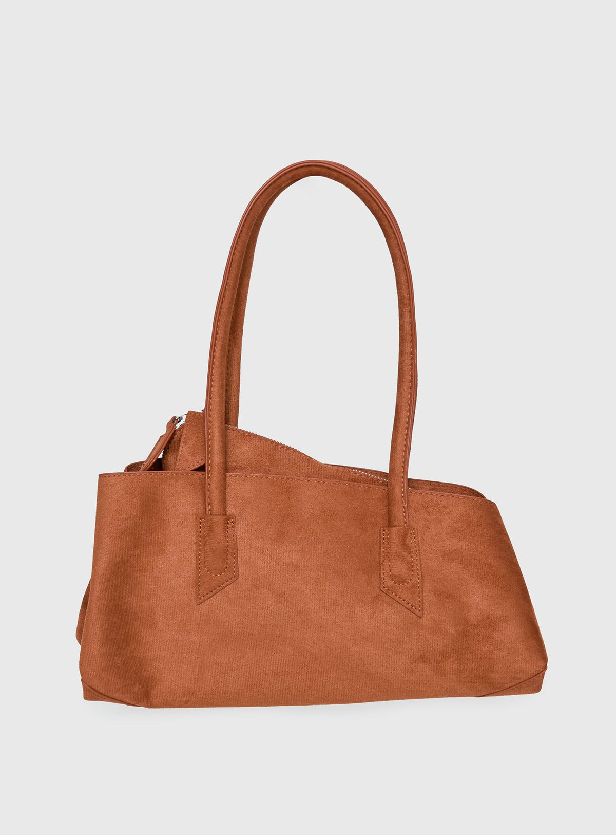 #NOVERA - Bolso de Hombro Vera Camel de Ante Sintético -