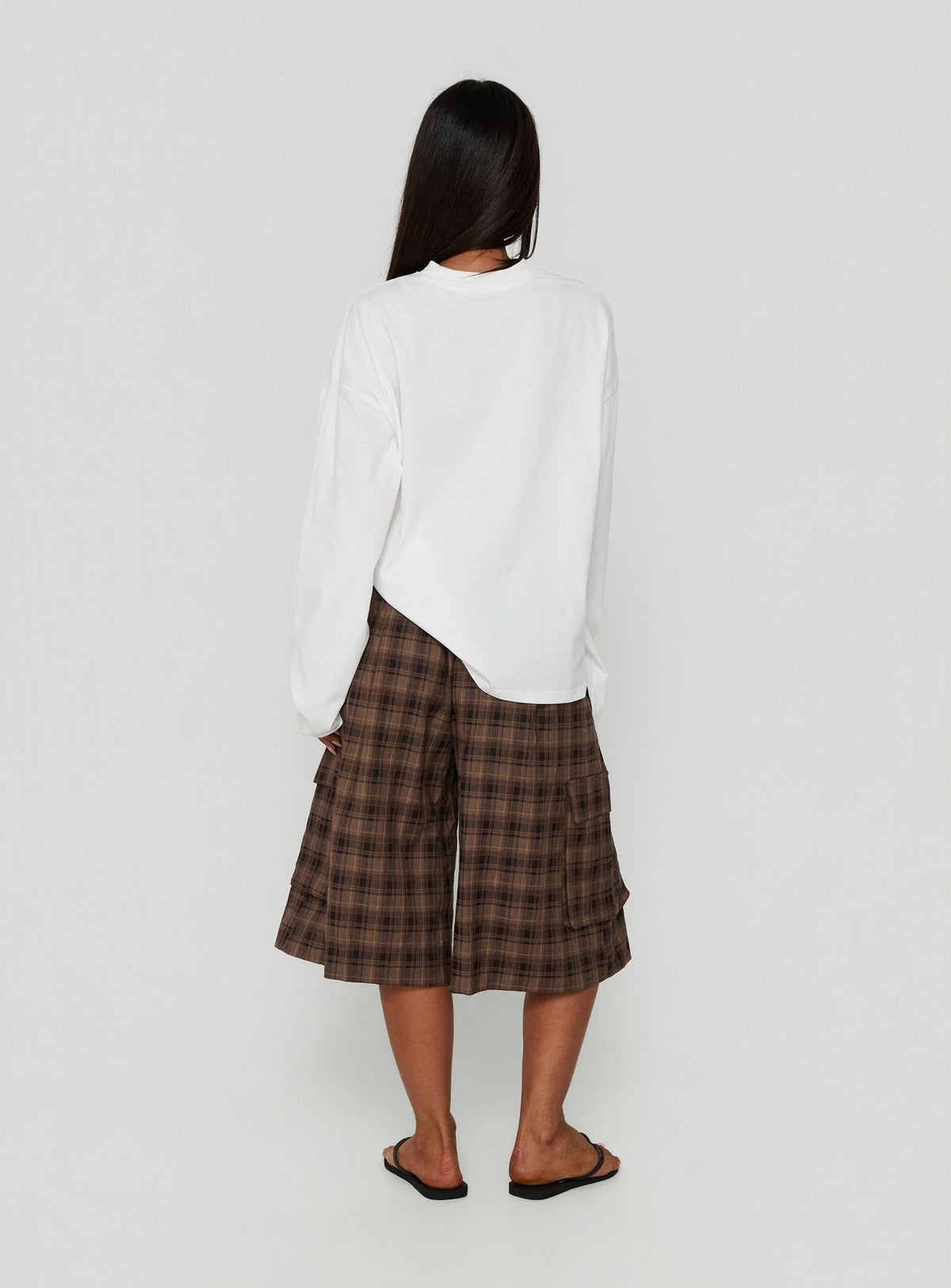 #NOVERA - Shorts Brenn Marrón Baggy Largos -