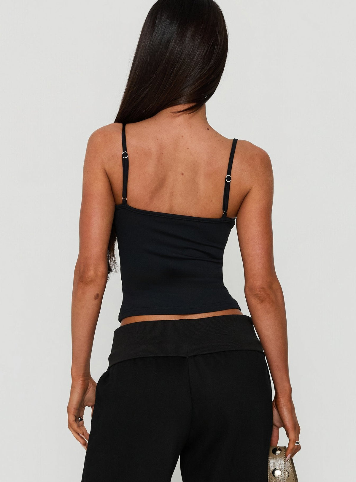#NOVERA - Camiseta de Tirantes Define Negra de Tirante Fino -
