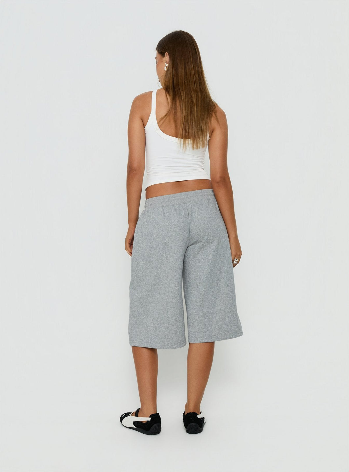 #NOVERA - Shorts Nikko Gris Jaspeado Largos Polar -