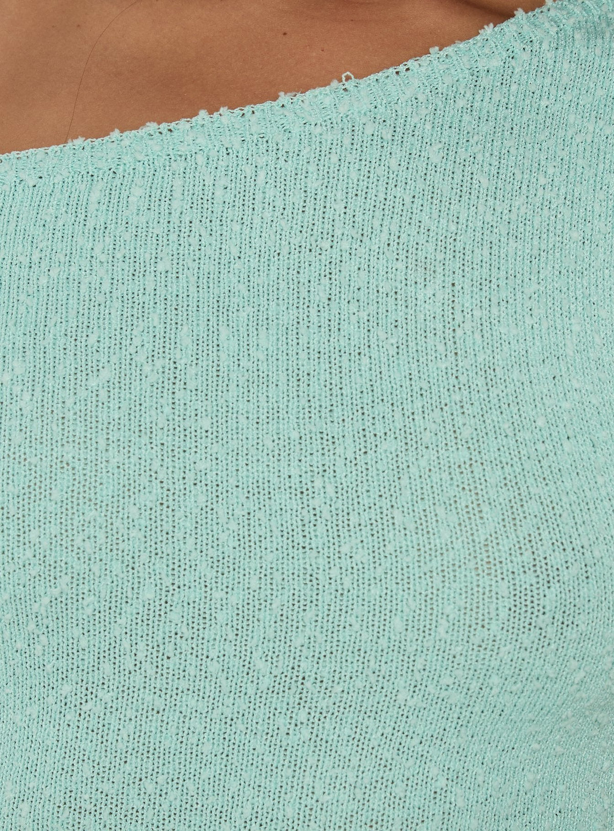 #NOVERA - Vestido Mini Coreina Aguamarina Asimétrico -