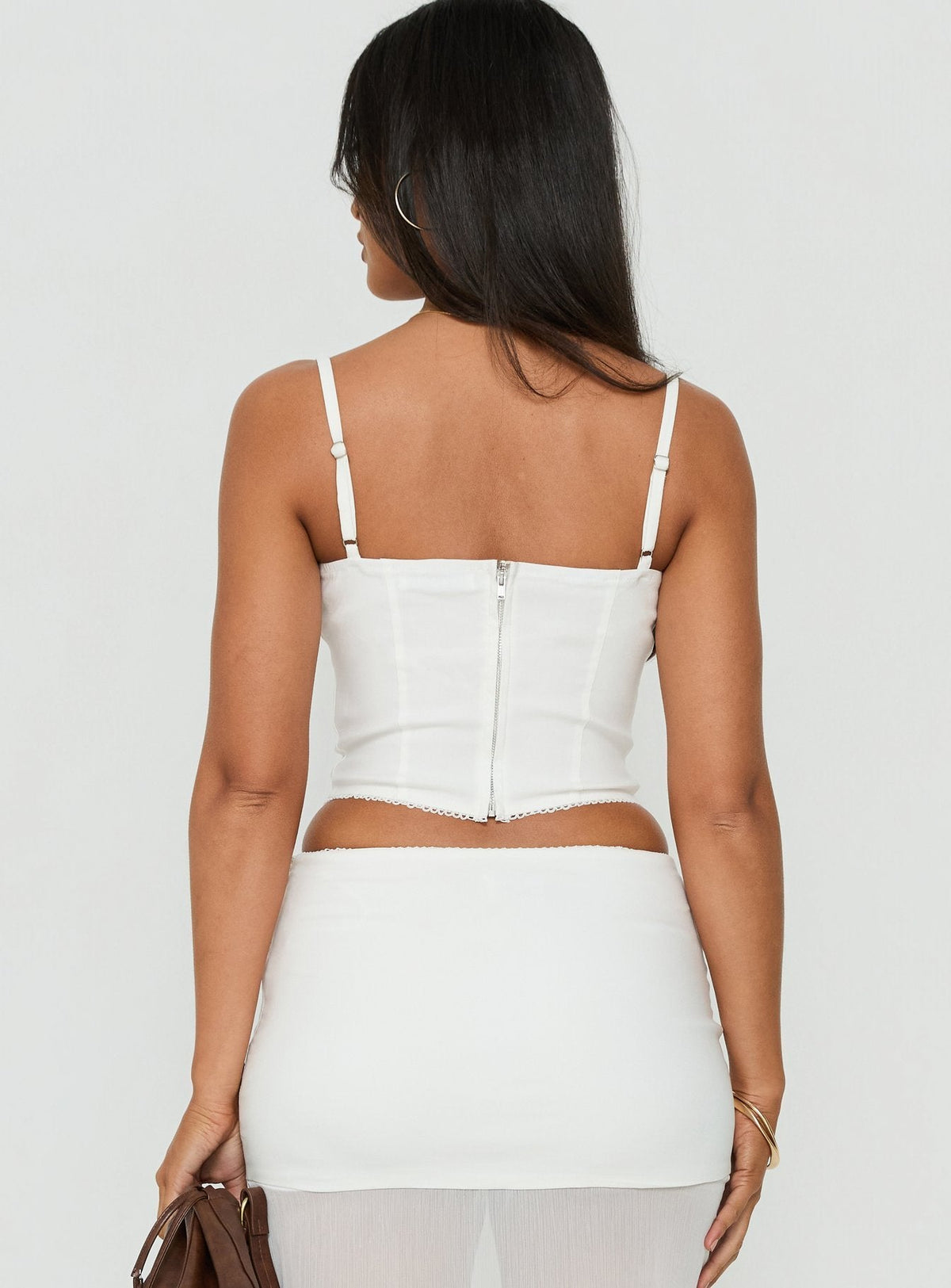 #NOVERA - Top Piya Blanco Fruncido -